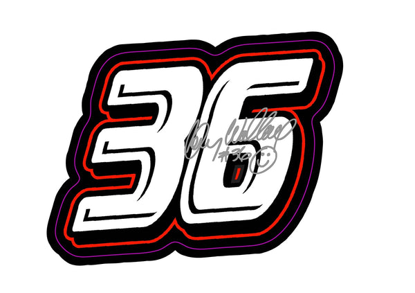 Kenny Wallace Signed 36 Decal